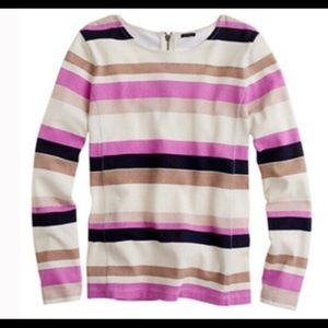 J. Crew Colorblock Stripe Top